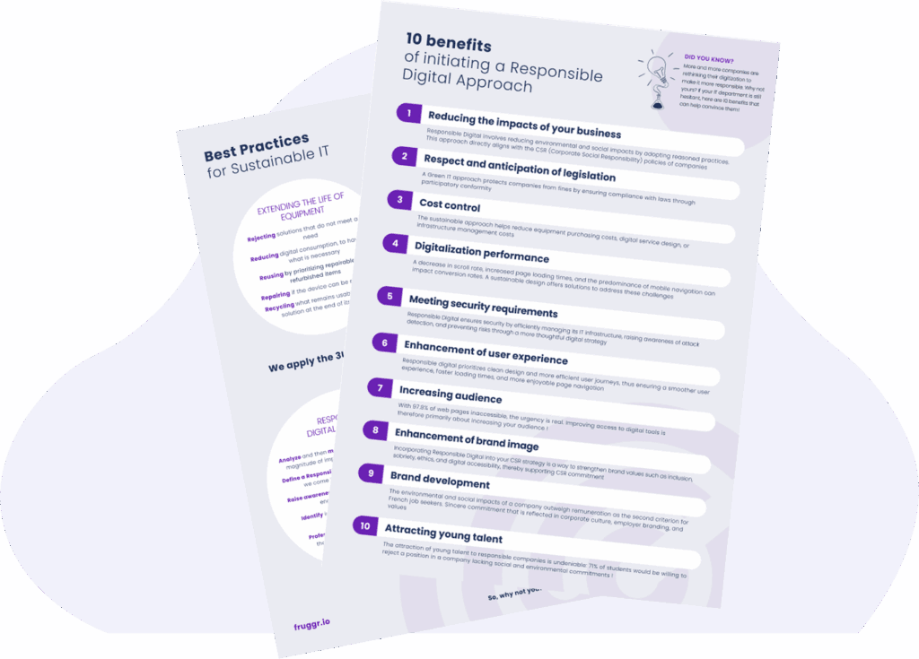overview of the 10 benefits of a sustainable IT approach tool pages