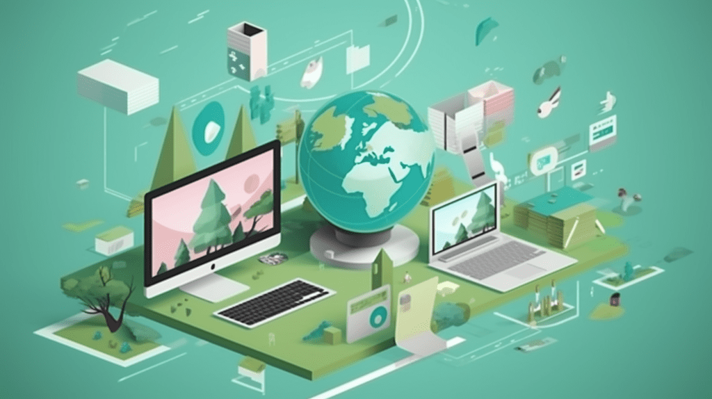 illustration représentant l'impact de la communication numérique