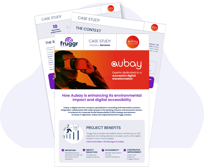 overview of Aubay case study pages