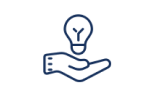 hand holding a light bulb