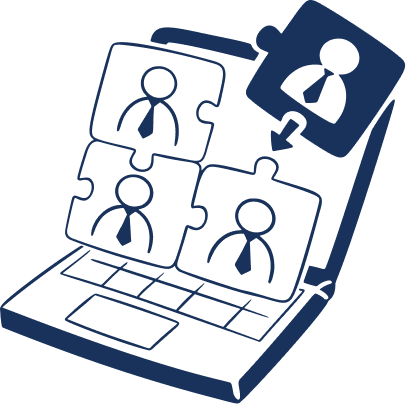 illustration of the principle of the integrating partner