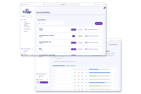 screen of the accessibility module