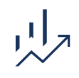 Pictogramme d'une courbe en hausse, devant un graphique