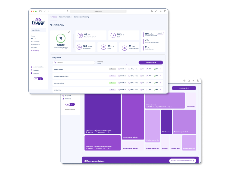 Artificial intelligence module screen